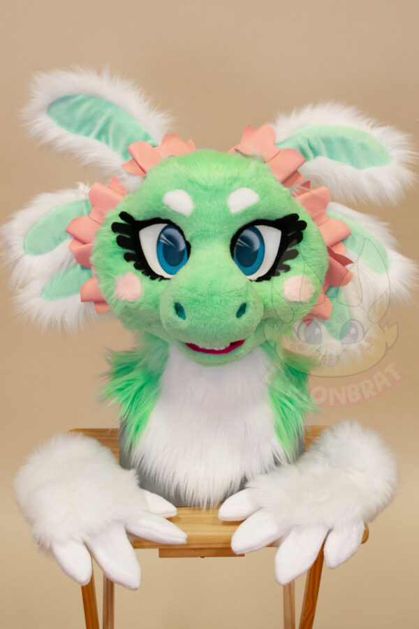 Minty Axolotl Partial Fursuit - Image 2