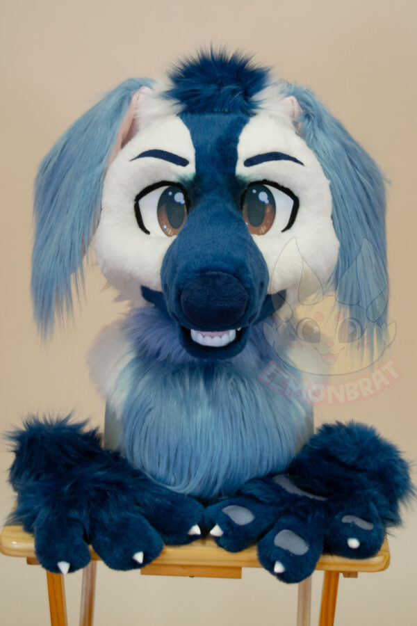 Cloudy Afghan Hound Partial Fursuit - Image 2