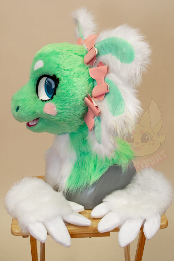 Minty Axolotl Partial Fursuit - Image 3