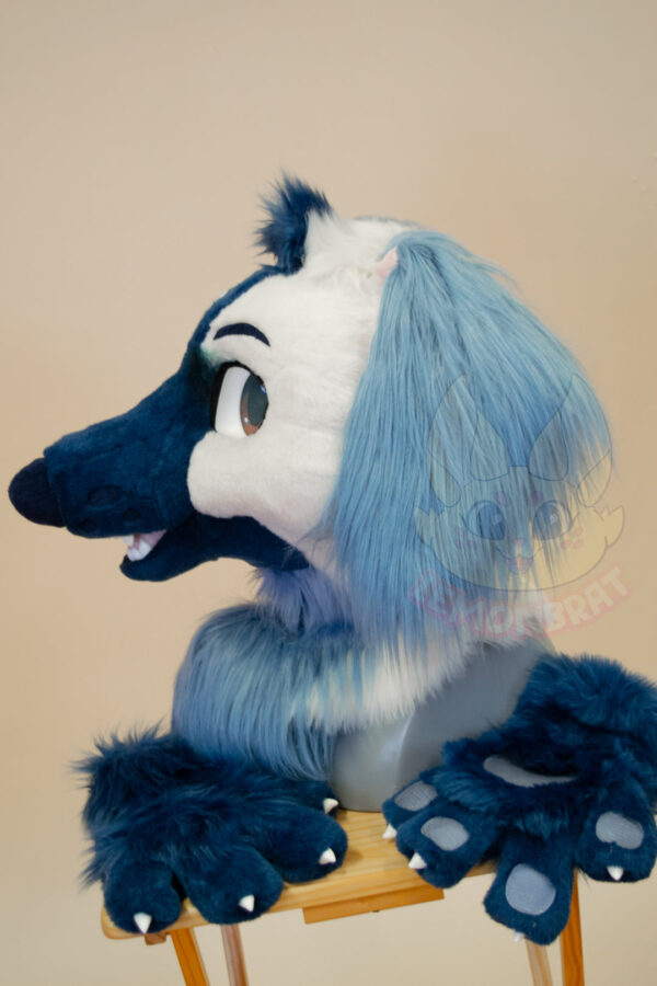 Cloudy Afghan Hound Partial Fursuit - Image 3