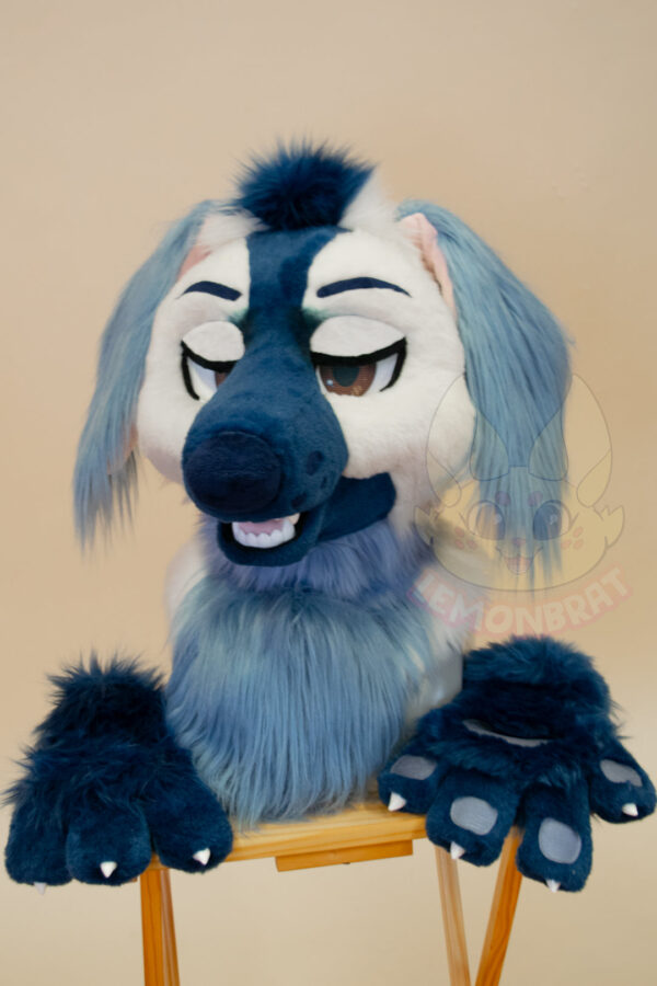 Cloudy Afghan Hound Partial Fursuit - Image 4