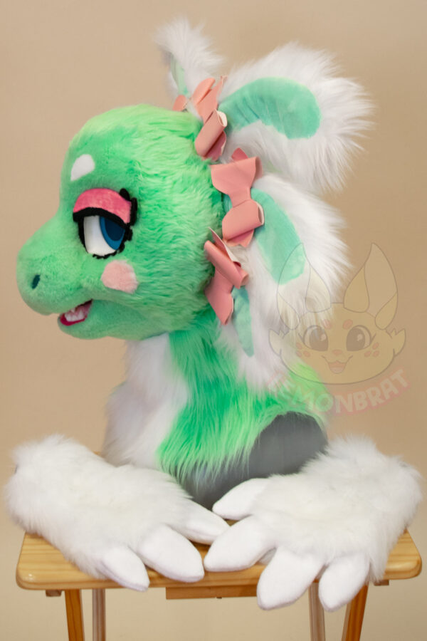 Minty Axolotl Partial Fursuit - Image 6