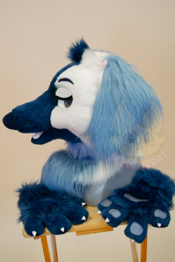 Cloudy Afghan Hound Partial Fursuit - Image 6